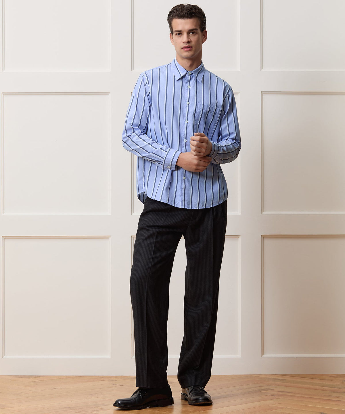 Todd Snyder Poplin Big Shirt - Blue