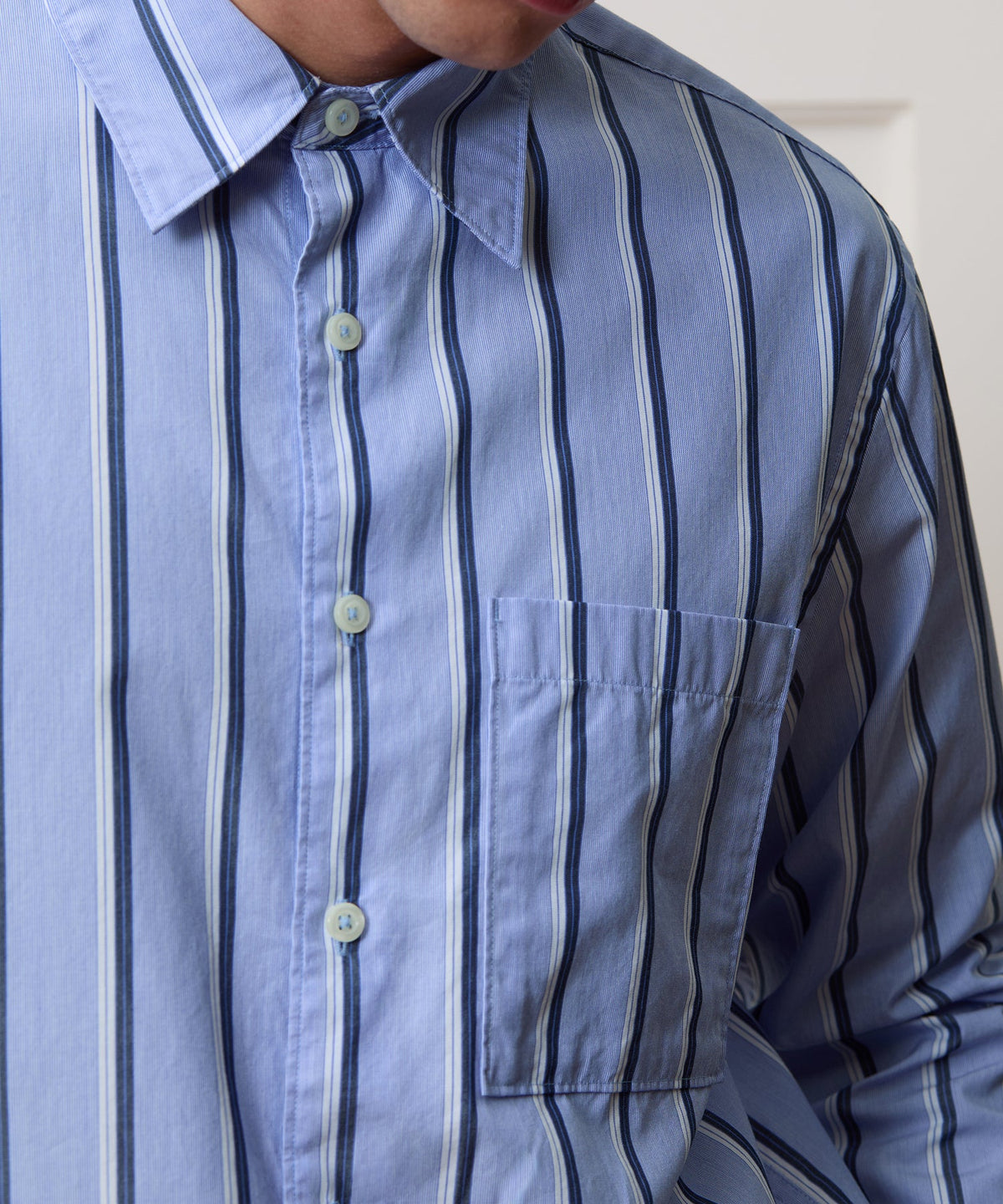 Todd Snyder Poplin Big Shirt - Blue