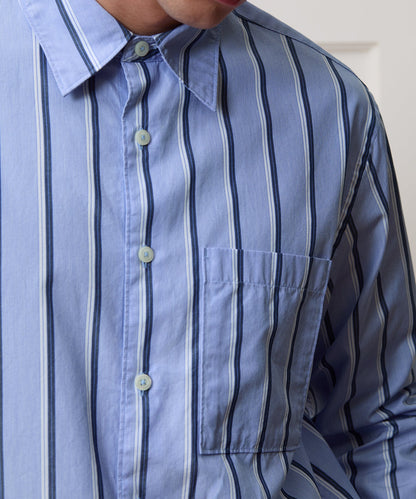 Todd Snyder Poplin Big Shirt - Blue