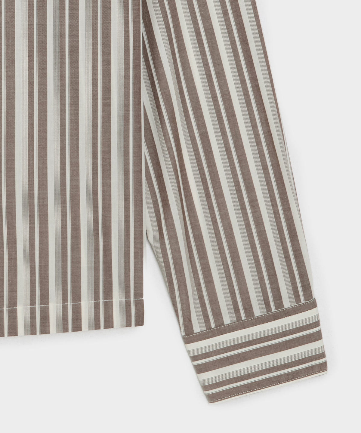 Todd Snyder Brushed Poplin Camp Collar Shirt - Brown