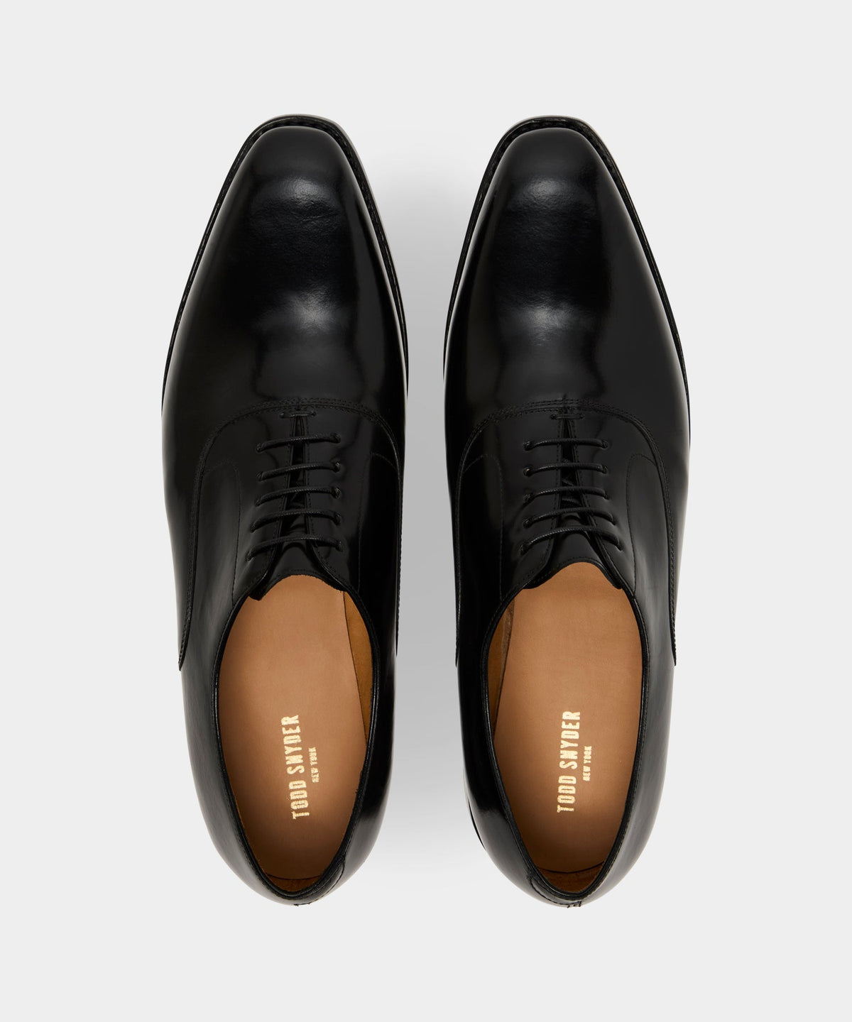 Todd Snyder Madison Plain-Toe Oxford Shoe - Black