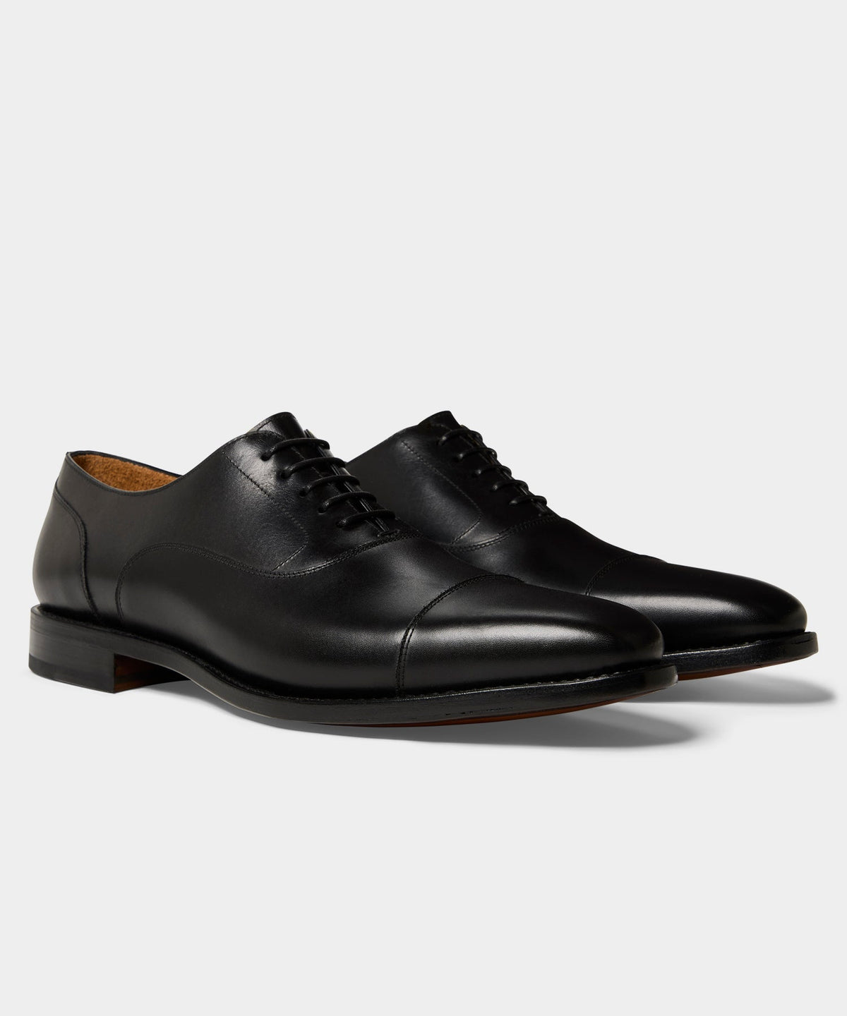 Todd Snyder Madison Cap-Toe Oxford Shoe - Black