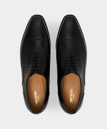 Todd Snyder Madison Cap-Toe Oxford Shoe - Black