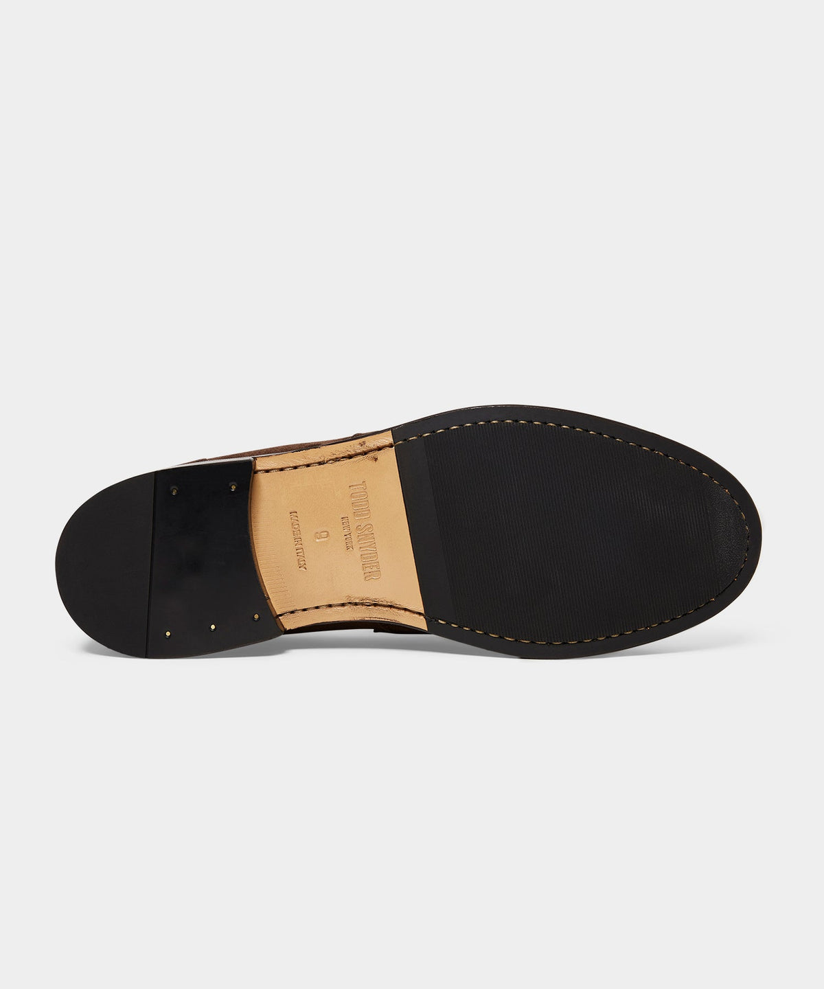 Todd Snyder Italian Suede Penny Loafer - Dark Brown