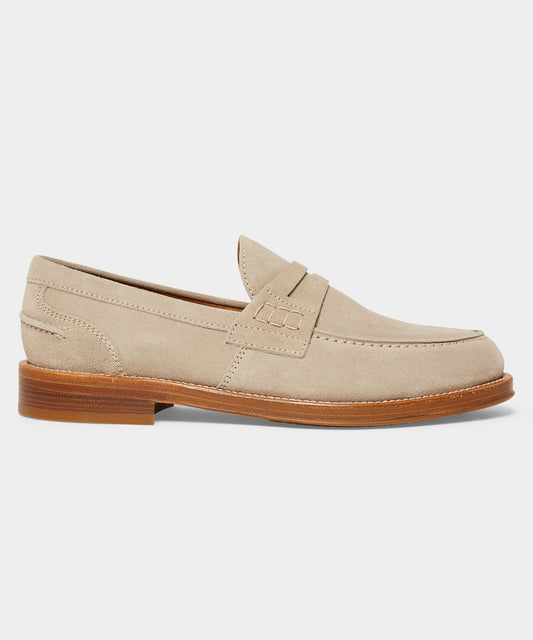 Todd Snyder Italian Suede Penny Loafer - Tan