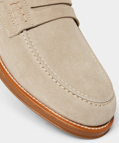Todd Snyder Italian Suede Penny Loafer - Tan
