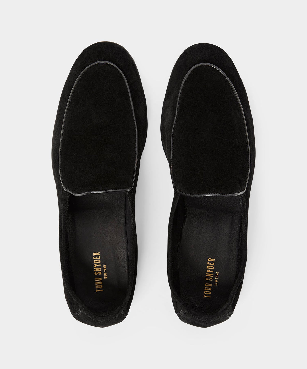 Todd Snyder Italian Suede Venetian Loafer - Black