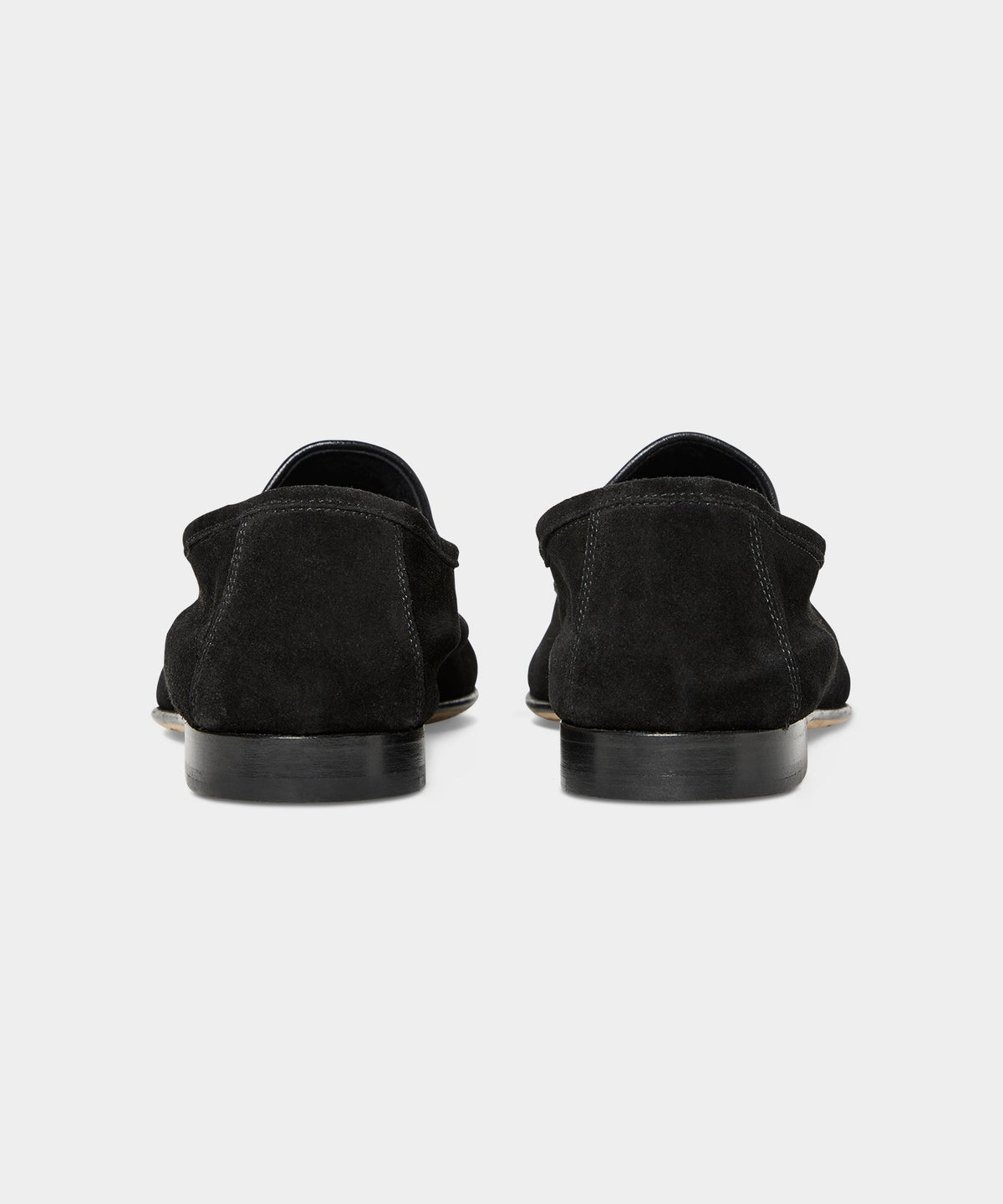 Todd Snyder Italian Suede Venetian Loafer - Black