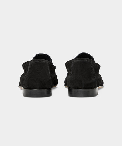 Todd Snyder Italian Suede Venetian Loafer - Black