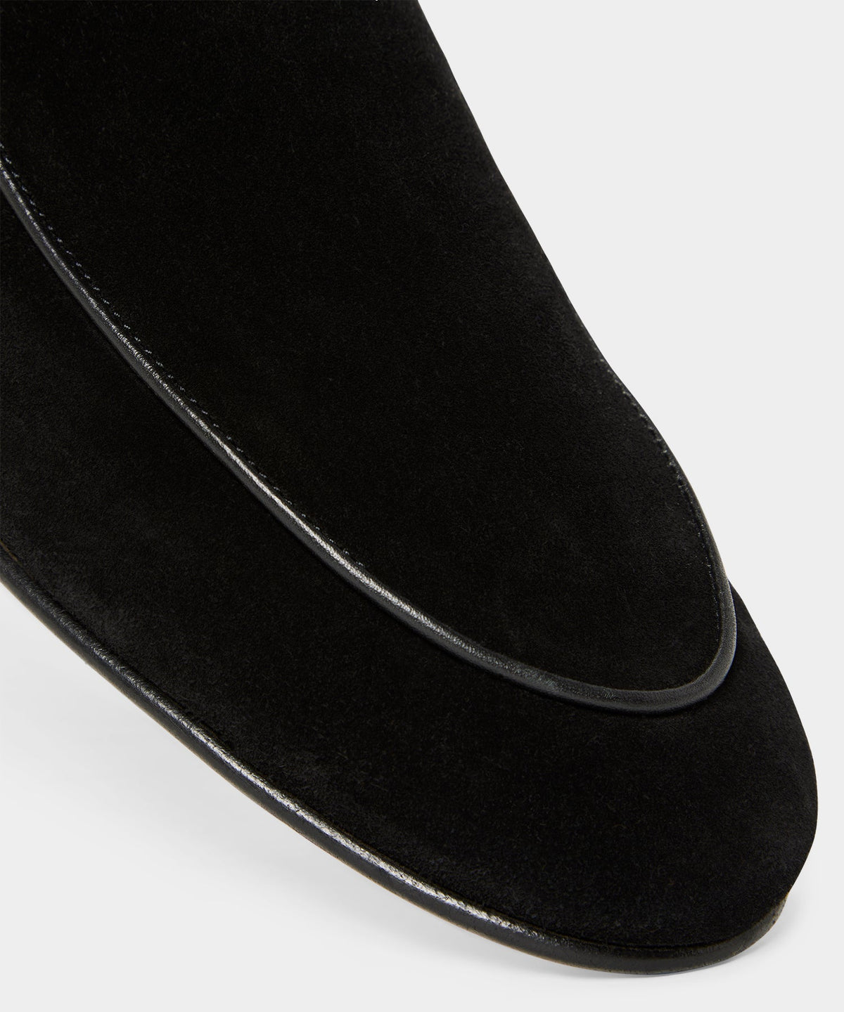 Todd Snyder Italian Suede Venetian Loafer - Black