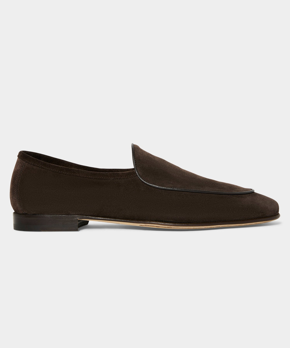 Todd Snyder Italian Suede Venetian Loafer - Dark Brown
