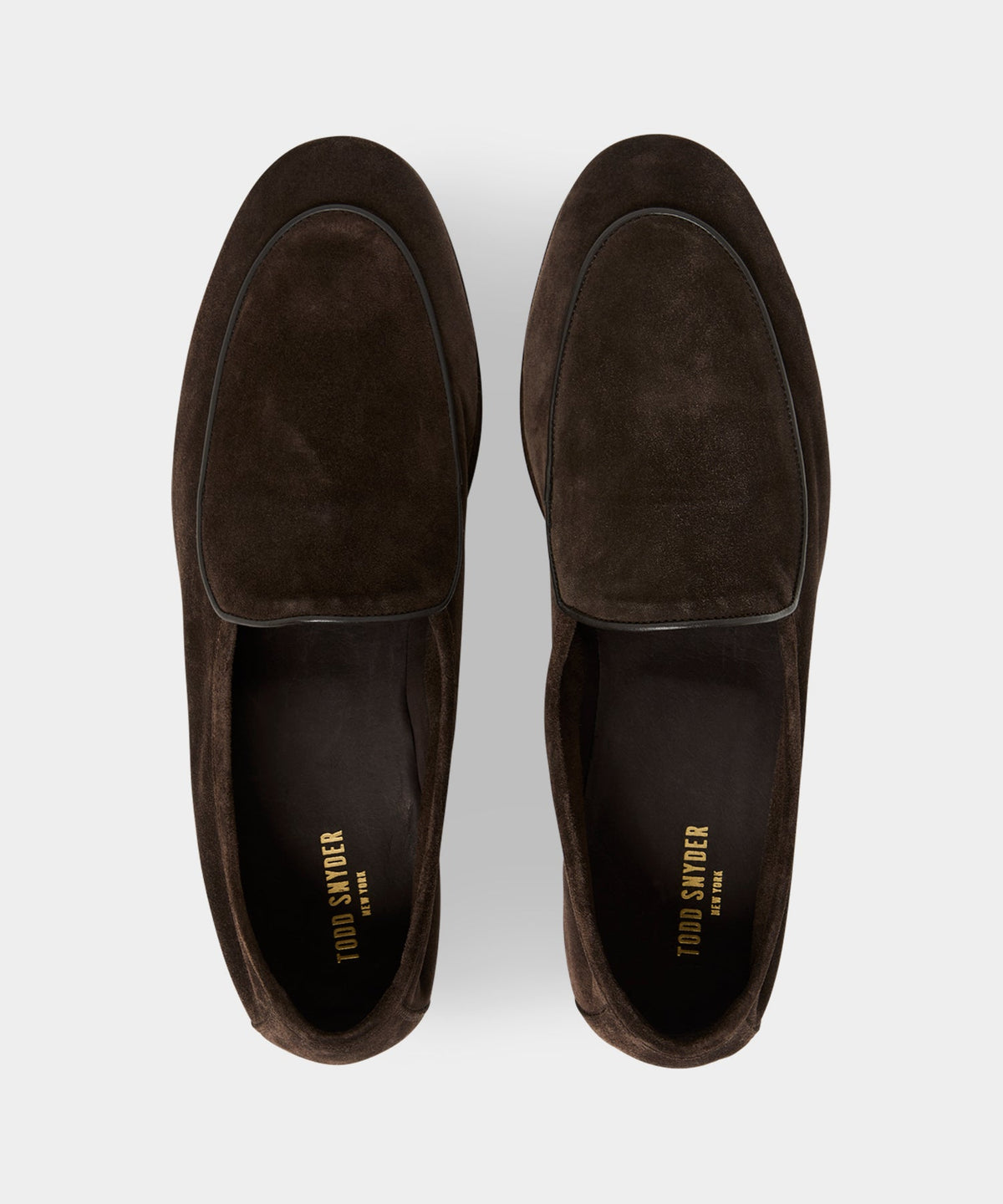 Todd Snyder Italian Suede Venetian Loafer - Dark Brown