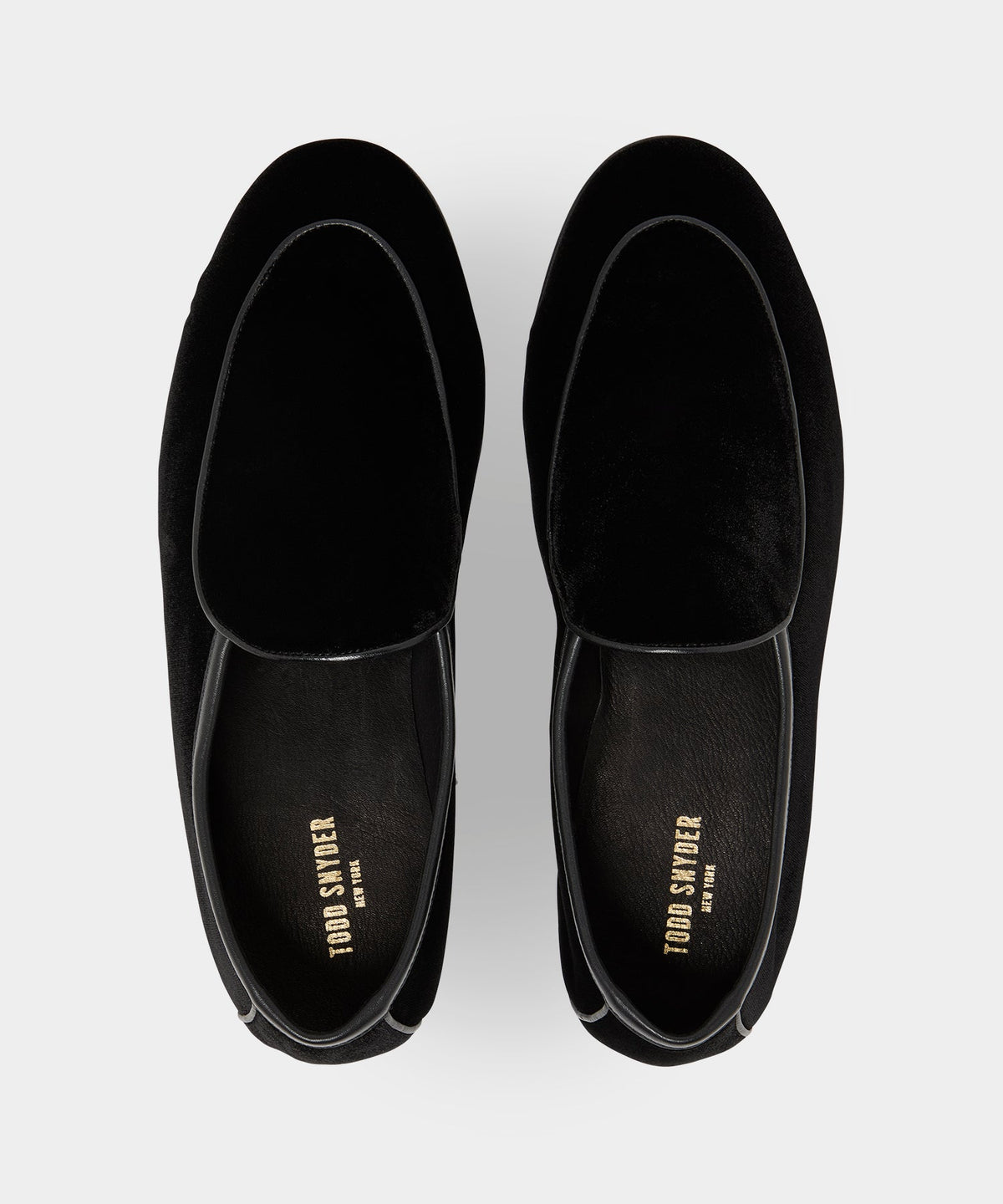 Todd Snyder Madison Velvet Venetian Loafer - Pitch Black