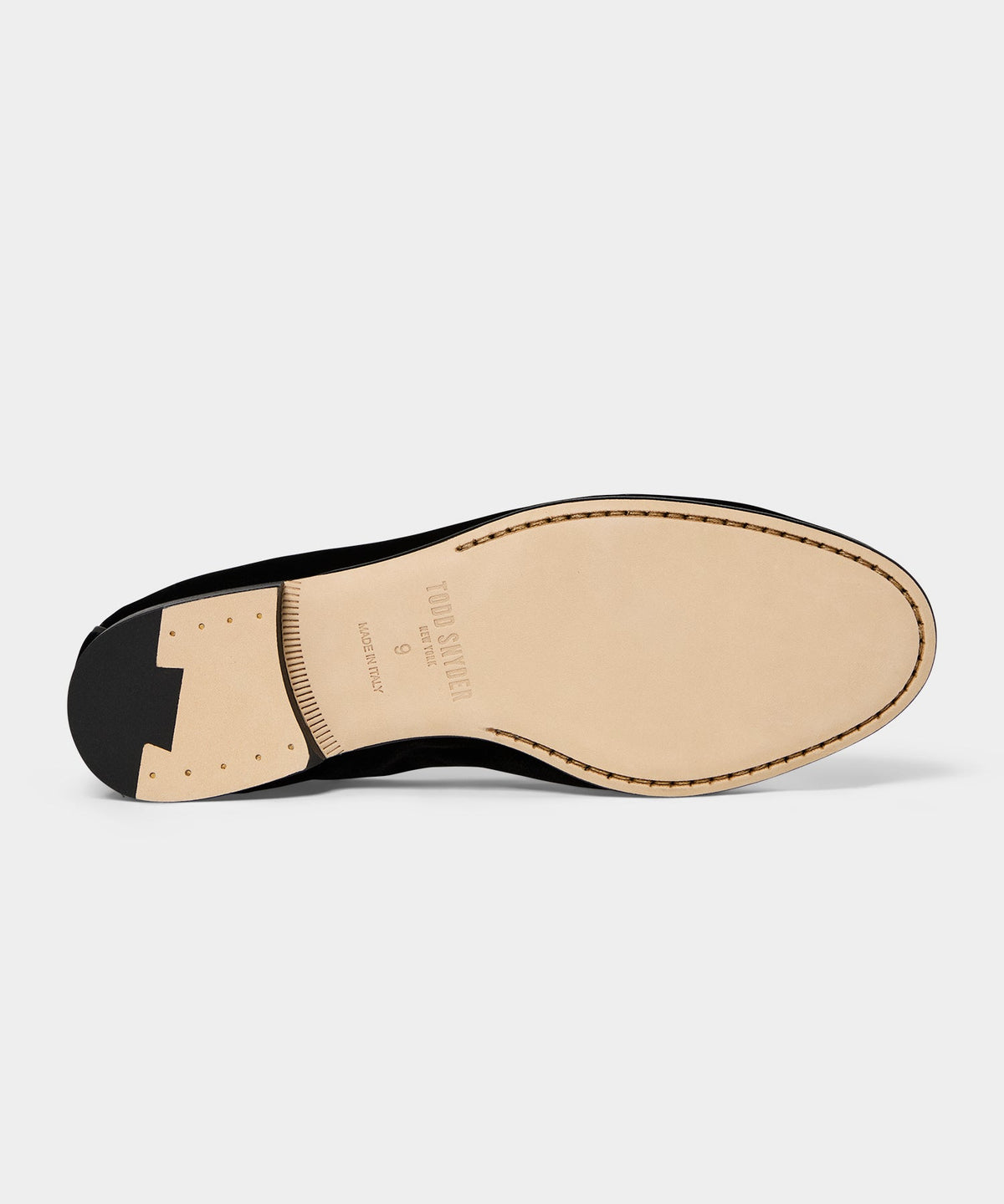 Todd Snyder Madison Velvet Venetian Loafer - Pitch Black