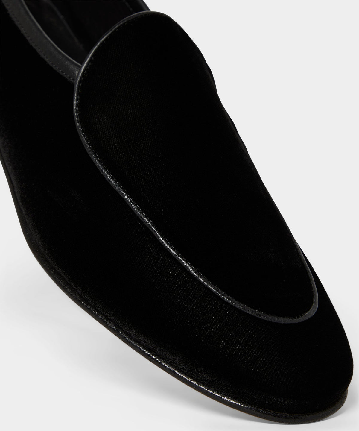 Todd Snyder Madison Velvet Venetian Loafer - Pitch Black