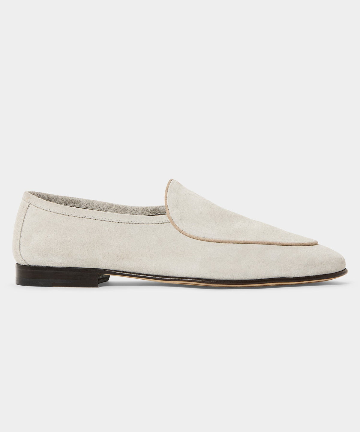 Todd Snyder Italian Suede Venetian Loafer - White