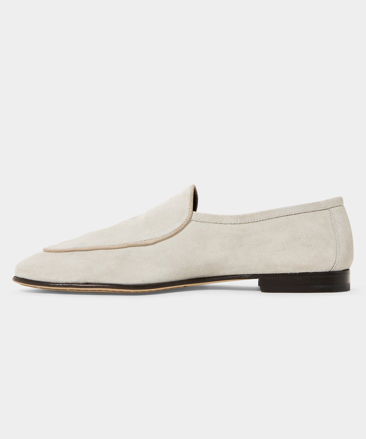 Todd Snyder Italian Suede Venetian Loafer - White