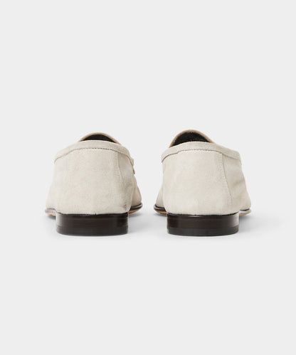 Todd Snyder Italian Suede Venetian Loafer - White