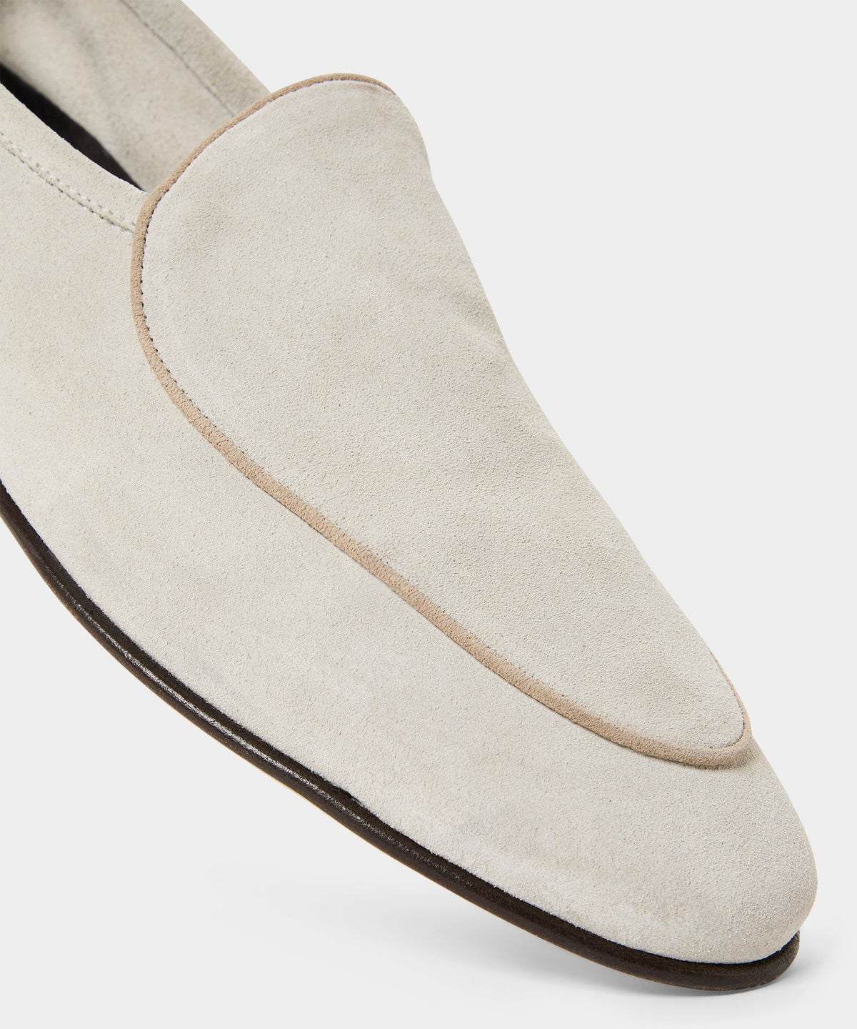 Todd Snyder Italian Suede Venetian Loafer - White