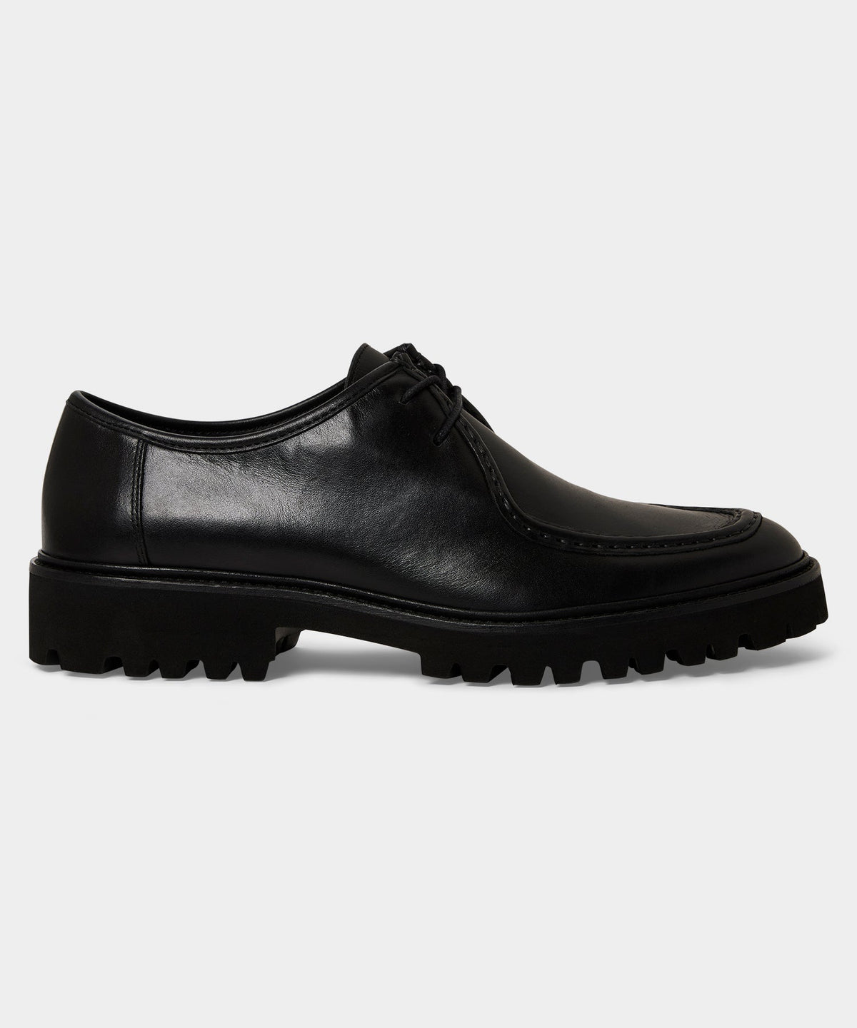 Todd Snyder Leather City Derby Shoe - Black