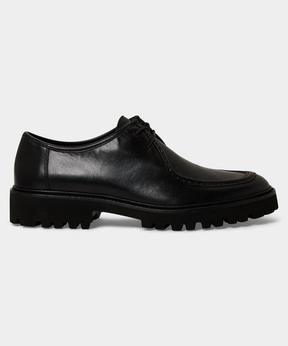 Todd Snyder Leather City Derby Shoe - Black