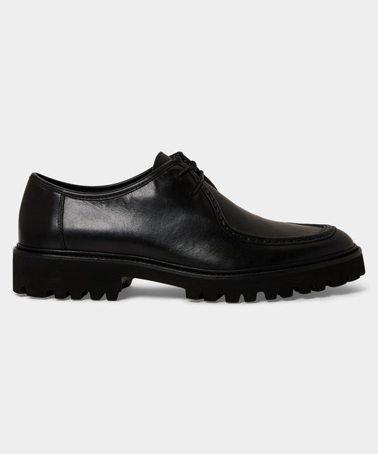 Todd Snyder Leather City Derby Shoe - Black