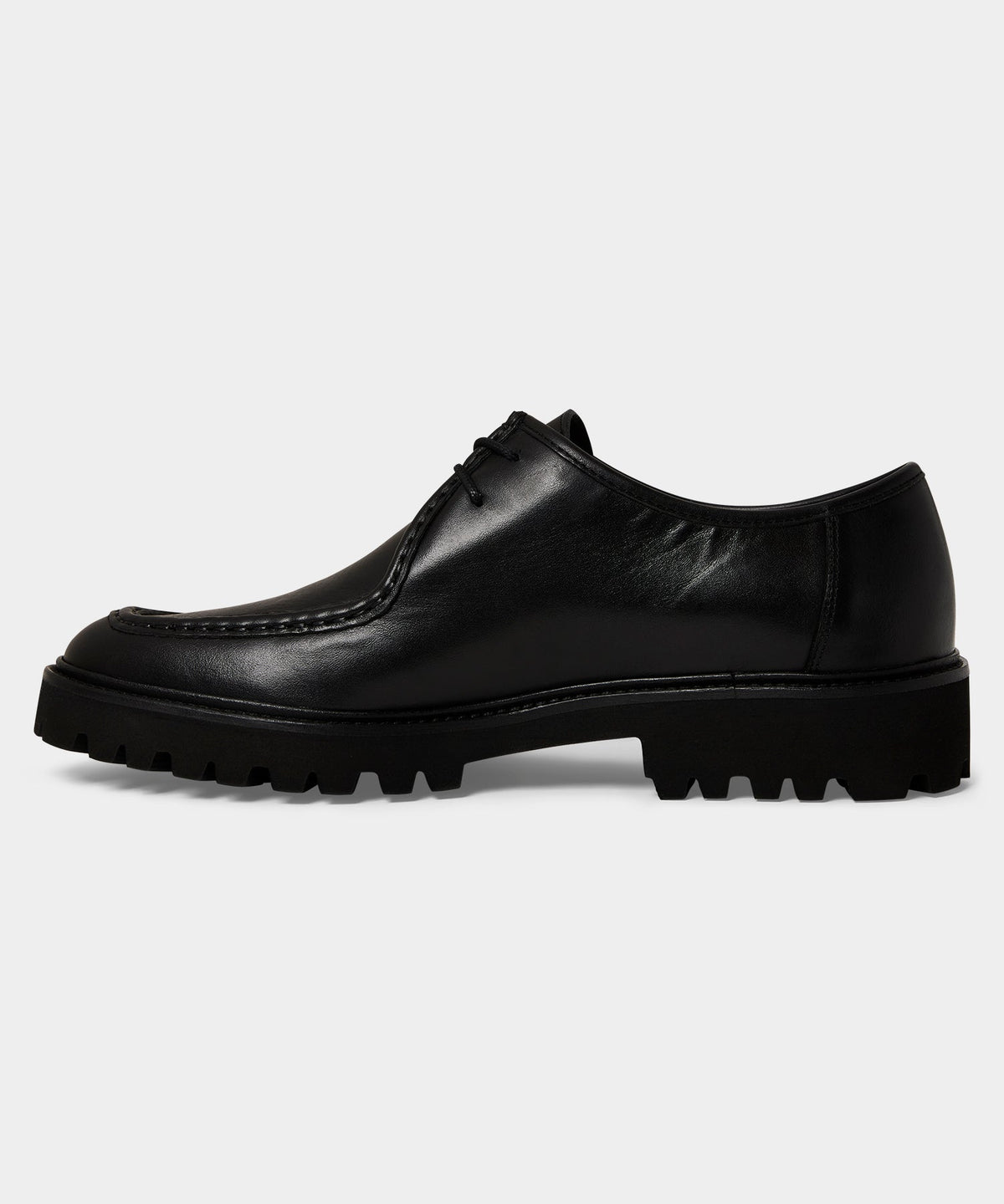 Todd Snyder Leather City Derby Shoe - Black