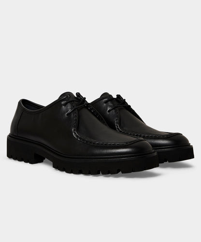 Todd Snyder Leather City Derby Shoe - Black