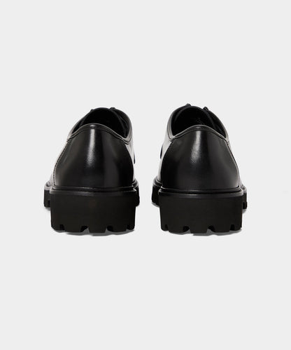 Todd Snyder Leather City Derby Shoe - Black