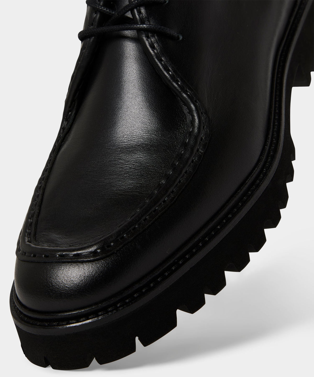 Todd Snyder Leather City Derby Shoe - Black