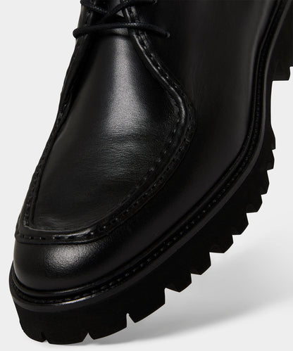 Todd Snyder Leather City Derby Shoe - Black