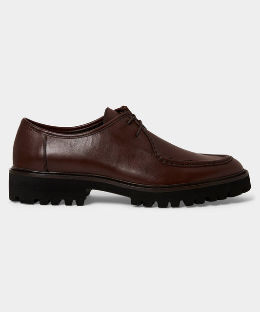 Todd Snyder Leather City Derby Shoe - Brown