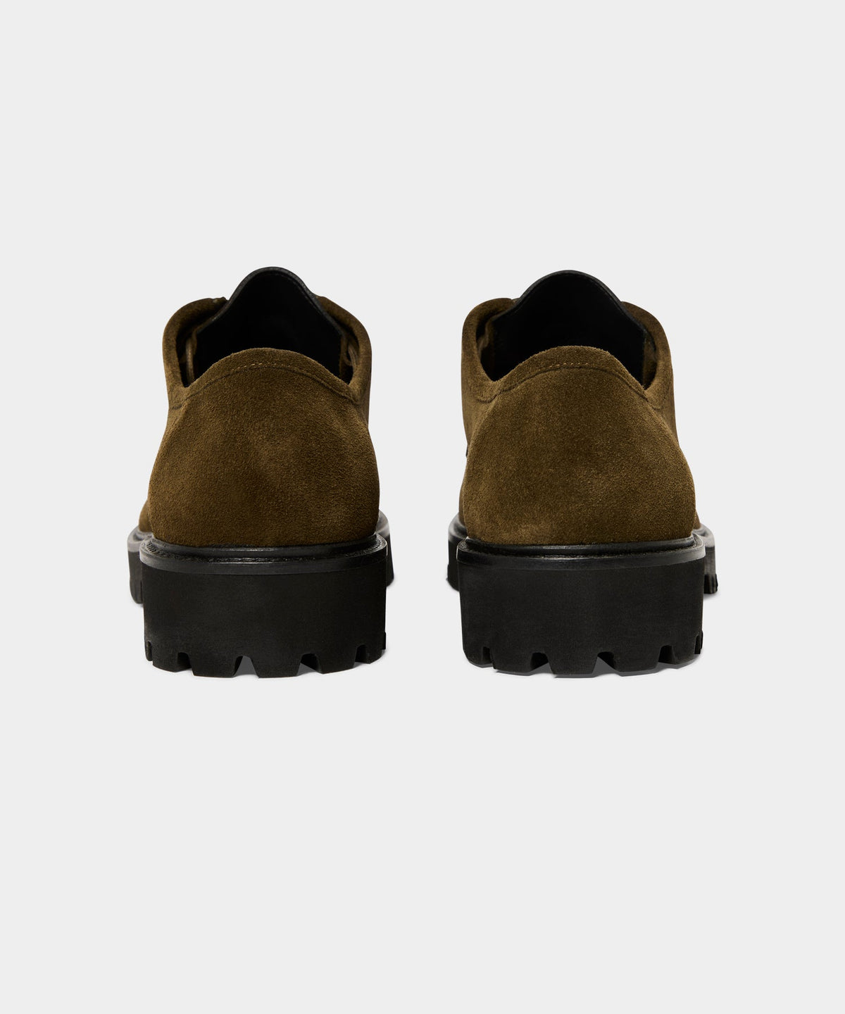 Todd Snyder Suede Derby Shoe - Olive