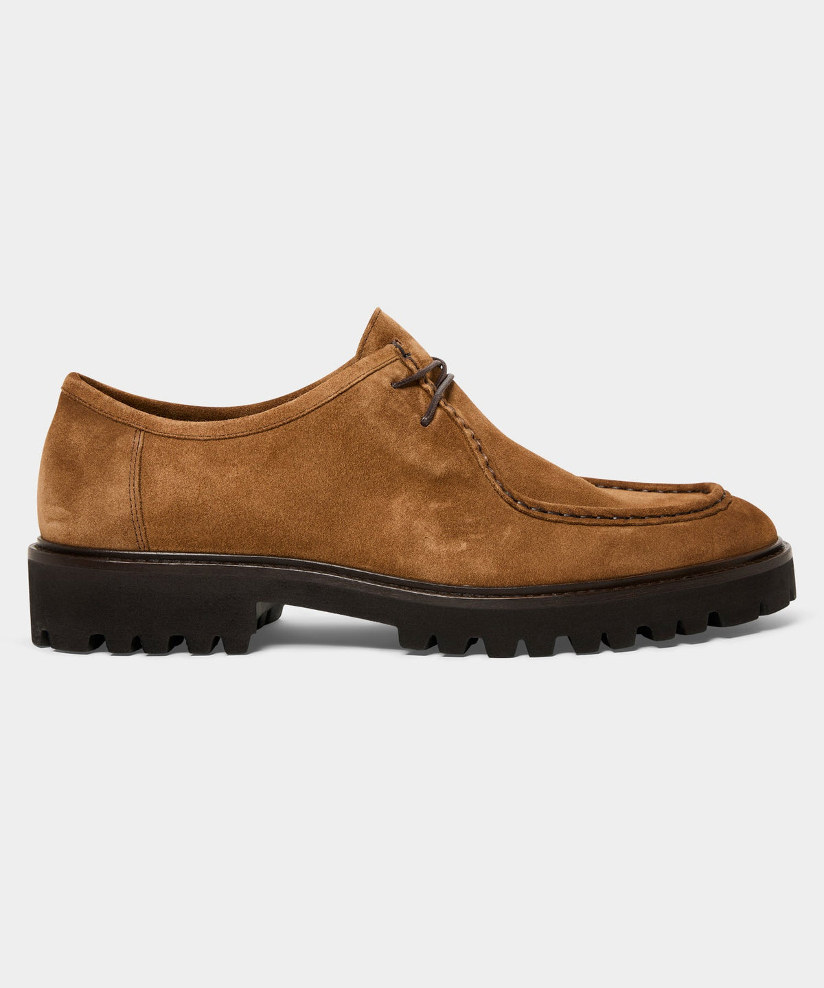 Todd Snyder Suede Derby Shoe - Tobacco