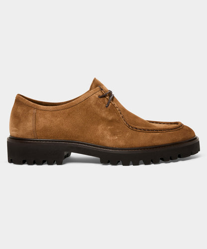 Todd Snyder Suede Derby Shoe - Tobacco