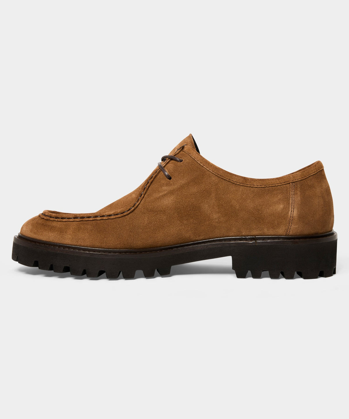 Todd Snyder Suede Derby Shoe - Tobacco