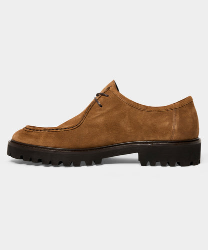 Todd Snyder Suede Derby Shoe - Tobacco