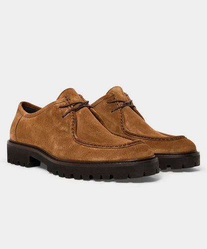Todd Snyder Suede Derby Shoe - Tobacco