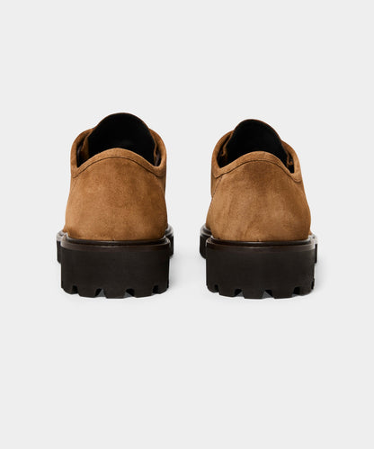 Todd Snyder Suede Derby Shoe - Tobacco