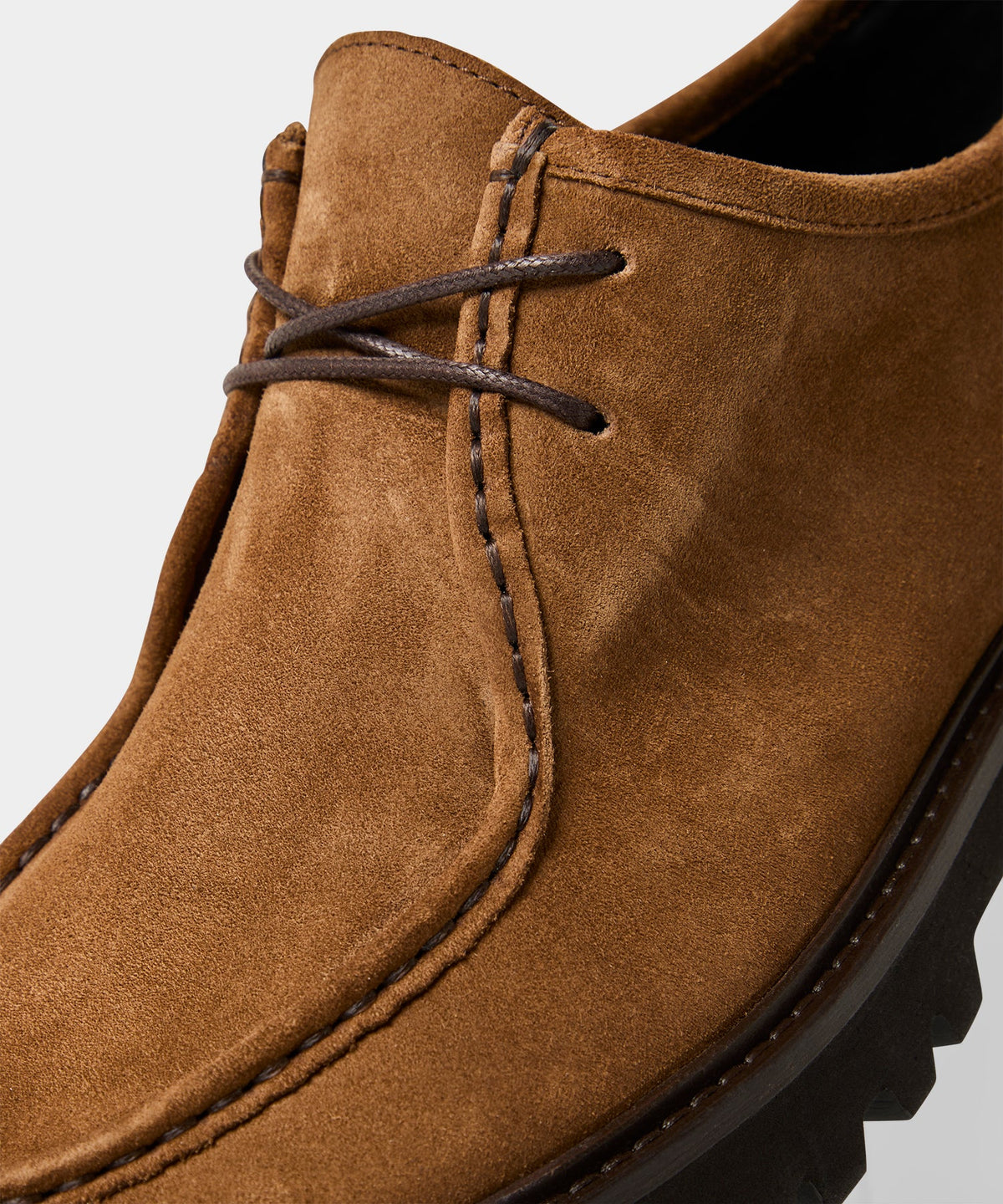 Todd Snyder Suede Derby Shoe - Tobacco