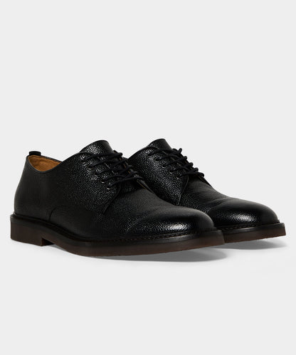 Todd Snyder Porto Leather Derby Shoe - Black