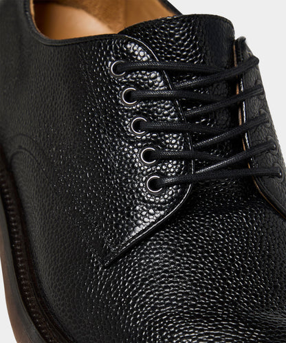Todd Snyder Porto Leather Derby Shoe - Black