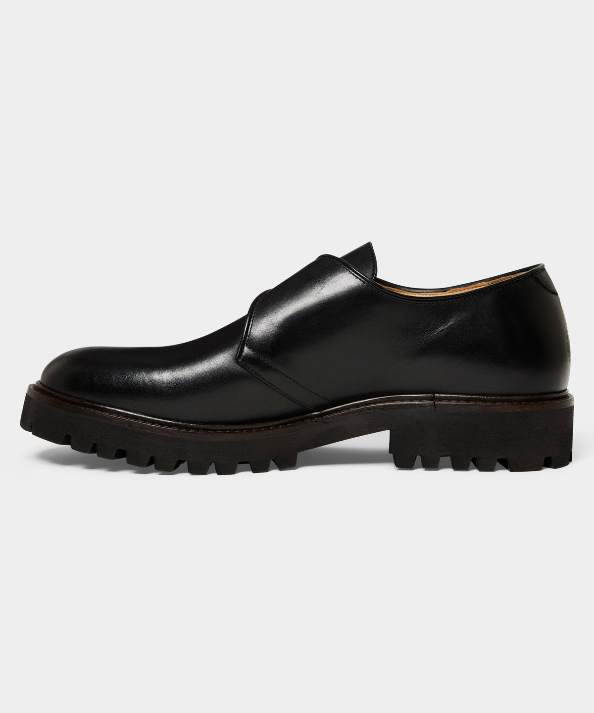 Todd Snyder Lug Monk Strap Shoe - Black