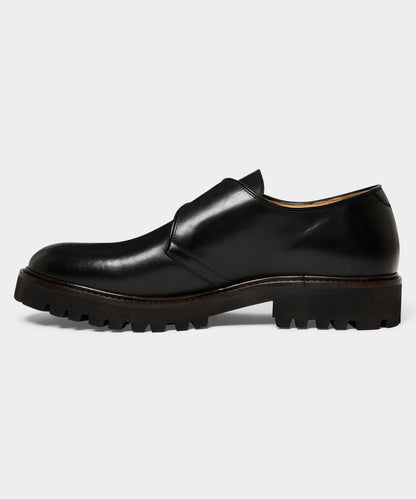Todd Snyder Lug Monk Strap Shoe - Black