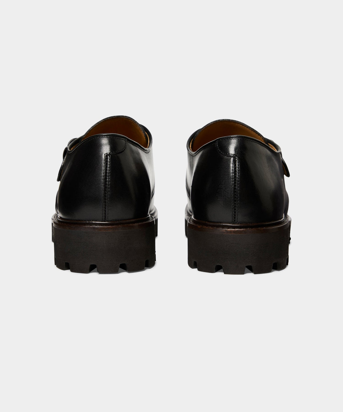 Todd Snyder Lug Monk Strap Shoe - Black