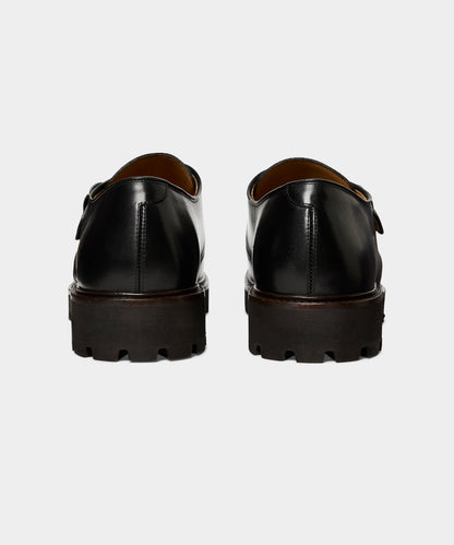 Todd Snyder Lug Monk Strap Shoe - Black