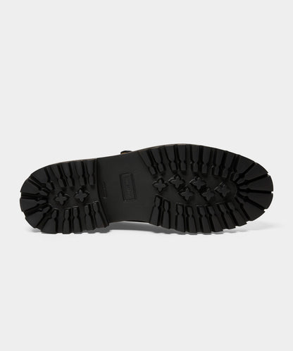 Todd Snyder Lug Monk Strap Shoe - Black