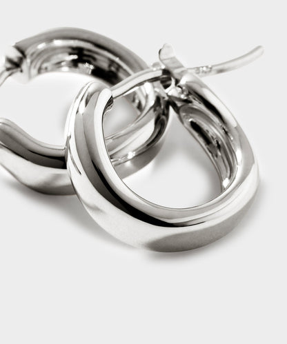 Todd Snyder John Hardy Sterling Silver Surf Huggie Earring, 12MM - Silver