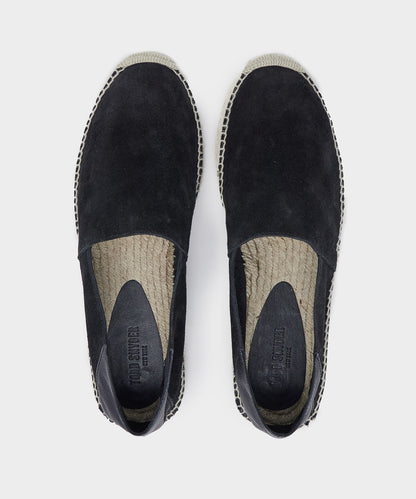 Todd Snyder Nomad Suede Espadrille - Black