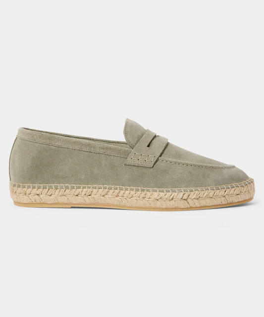 Todd Snyder Nomad Suede Espadrille Loafer - Grey